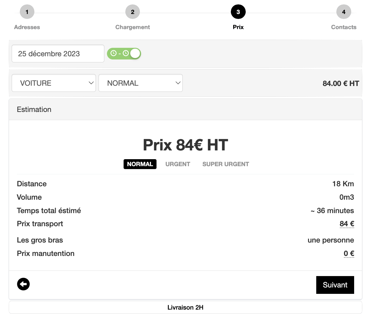 Tarification automatique