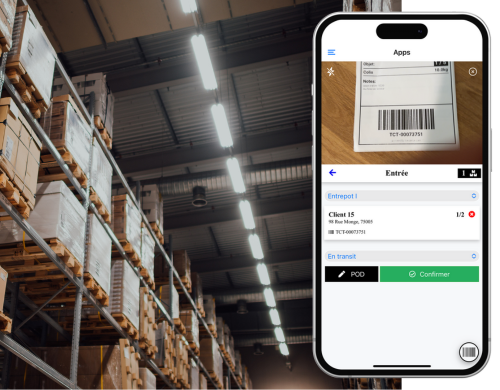 scan colis entrée sortie entrepot warehouse