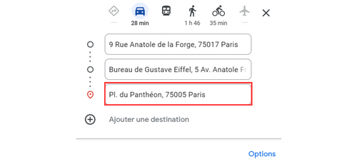 toncarton : ajouter plusieurs adresses de livraison sur Google Maps 2