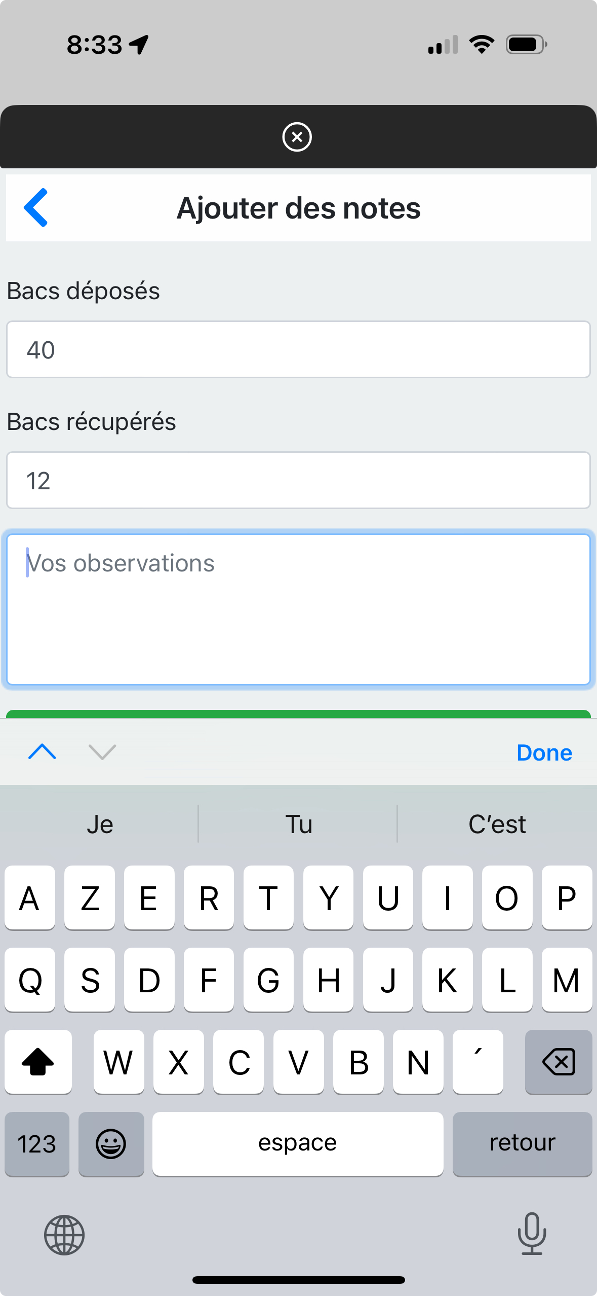 application toncarton preuve de livraison