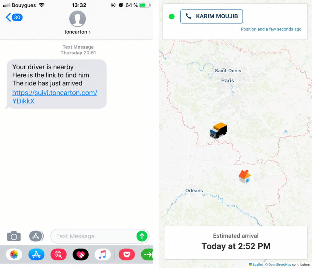 SMS tracking